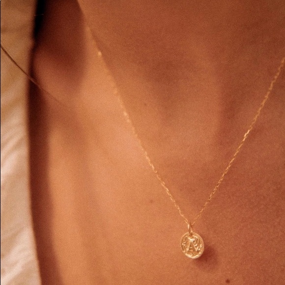 Sézane 9-Carat Gold Sara Pendant || “K” - Picture 4 of 10